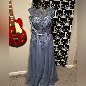 Cachet Formal Gown in Periwinkle Blue